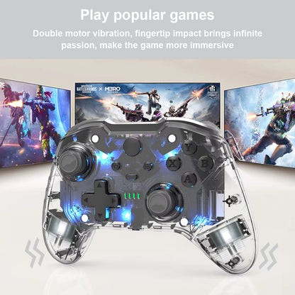 TOPWOLF Wired Game Controller for Xbox SERIES S|X TRANSPARENT COLORFUL